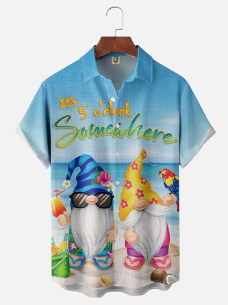 5 O&#39;Clock Vacation Moisture-Wicking Hawaiian Shirt