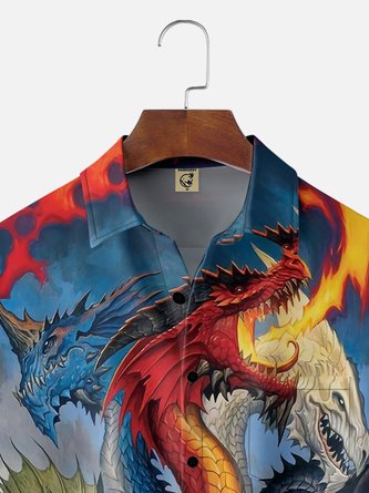 Abstract Dragon Hawaiian Shirt: Moisture-Wicking Hawaiian Outfit Style