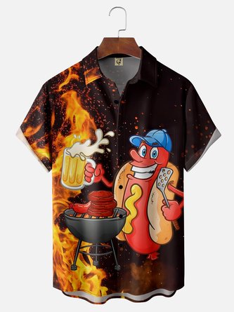 BBQ Chef Hot Dog Cheers: The Ultimate Hawaiian Shirt for Your Next Cookout