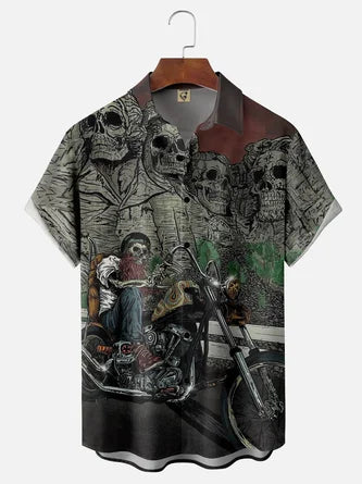 Bearded Skull Cycling Hawaiian Shirt: Stay Dry in Style!