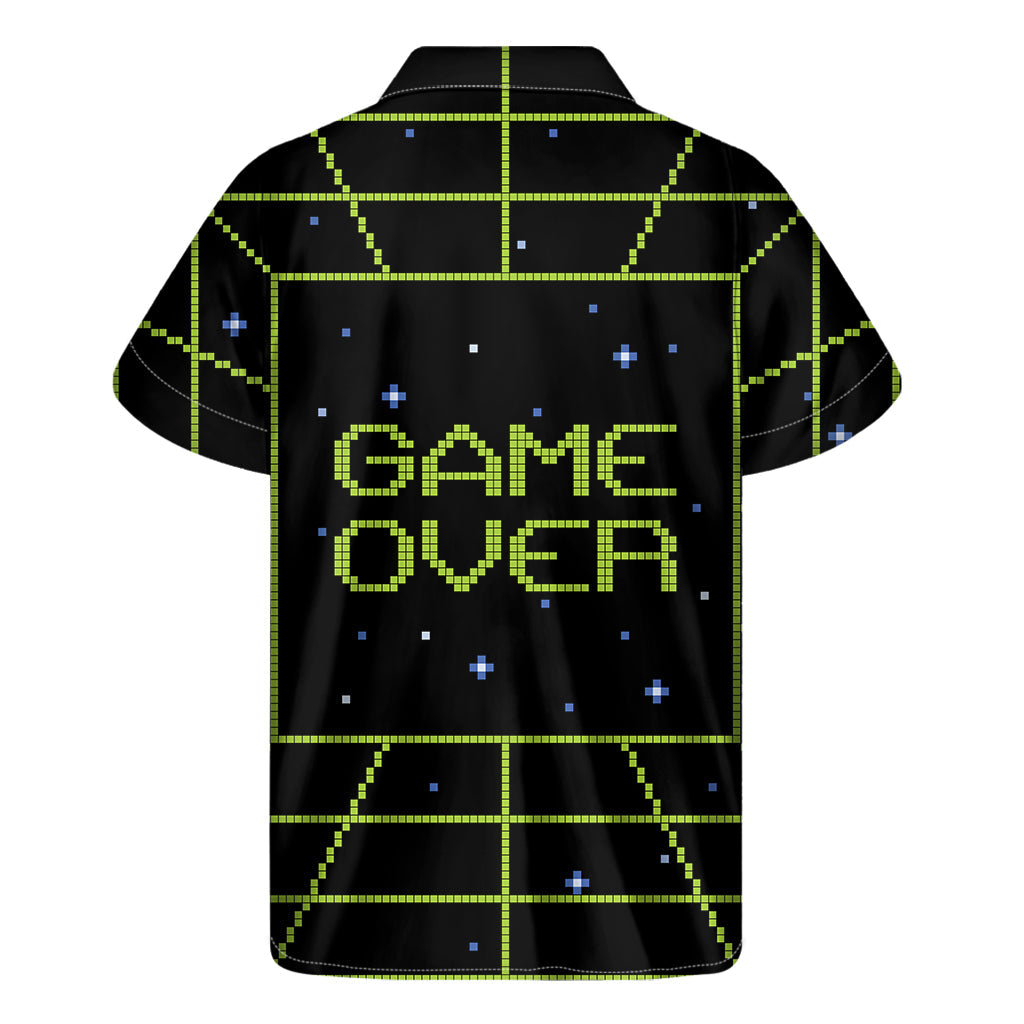 8-Bit Game Over Hawaiian Short Sleeve Shirt - 2