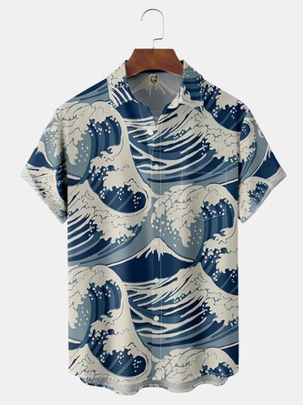 Beachy Vibes: Painting Summer Vacation Hawaiian Shirt for Men