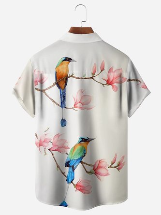 Birds of Paradise: A Vibrant Short-Sleeve Hawaiian Shirt