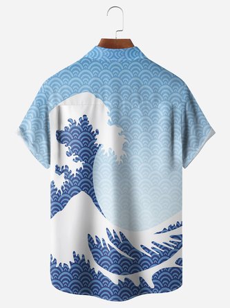 Abstract Summer Vacay: Men&#39;s Lightweight Aloha Shirt