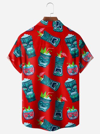 Abstract Summer Vacation Aloha Shirt for Men - Lightweight and Stylish Hawaiian Outfit