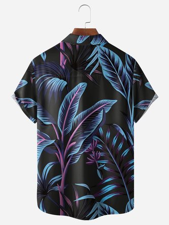 Beachy Vibes: Men&#39;s Summer Hawaiian Shirt with Micro-Elasticity and Aloha Collar