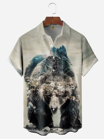 Bear Essentials: Chest Pocket Hawaiian Shirt