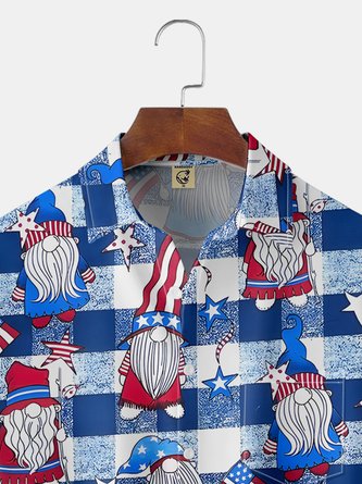 American Gnomes: Moisture-Wicking Hawaiian Shirt with Chest Pocket