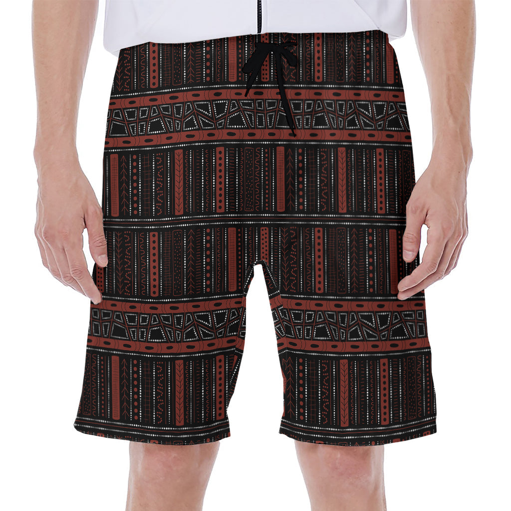 Authentic Indigenous Pattern Hawaiian Men's Beach Shorts - 1