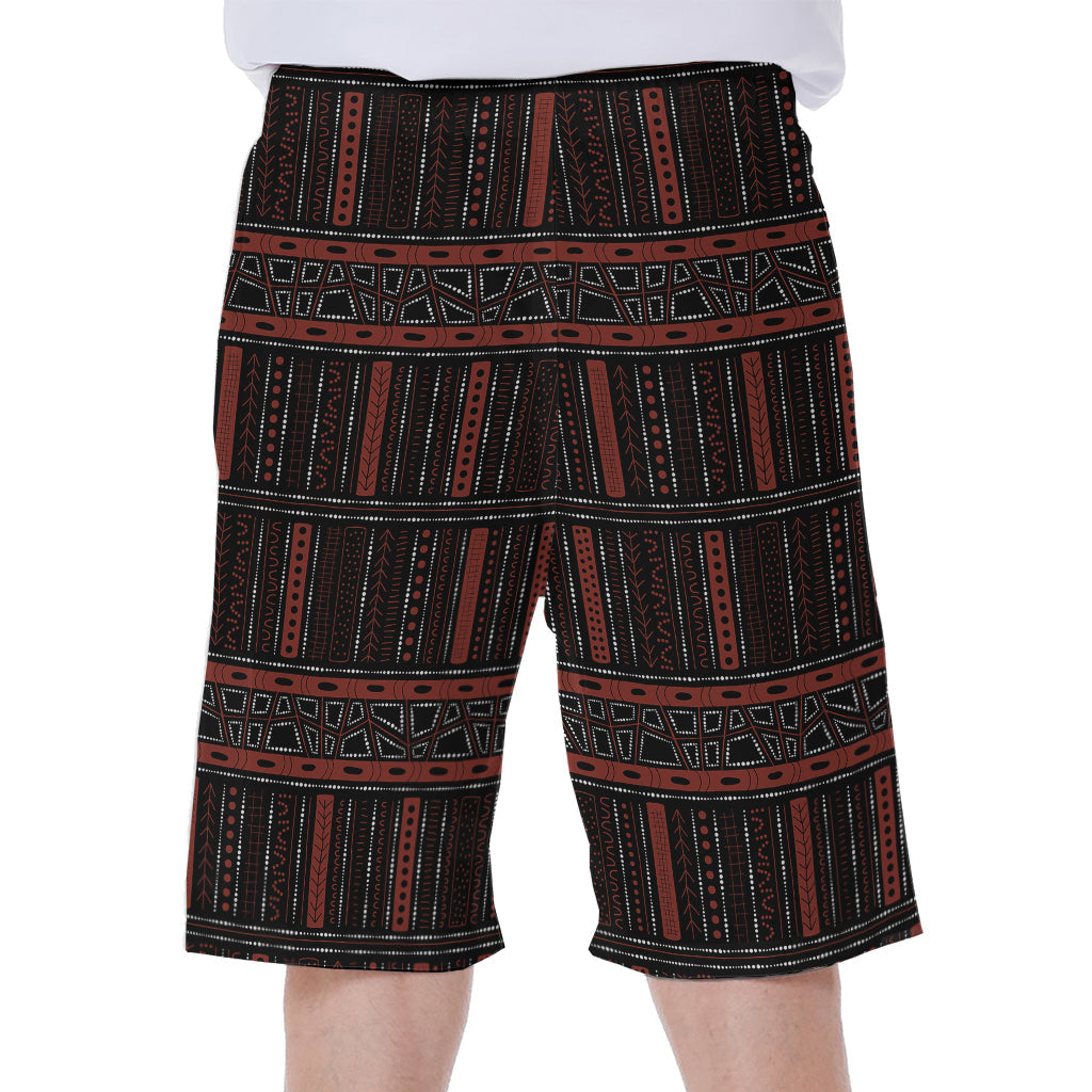 Authentic Indigenous Pattern Hawaiian Men's Beach Shorts - 1