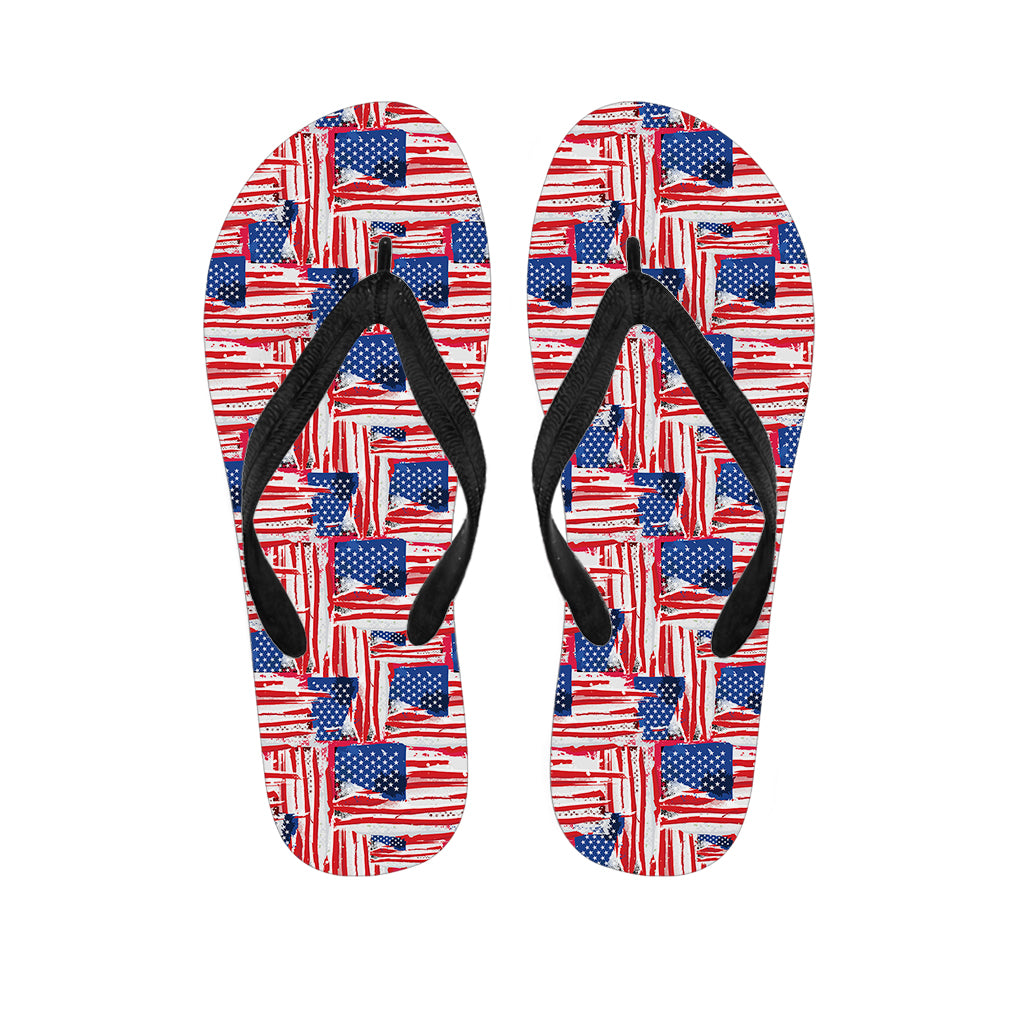 Abstract Hawaiian Flag Print Outfit with Matching Flip Flops - 1