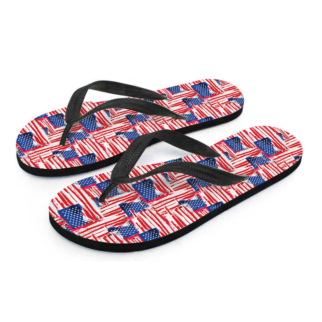 Abstract Hawaiian Flag Print Outfit with Matching Flip Flops - 2