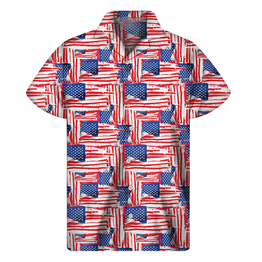 Abstract Hawaiian Print Short Sleeve Shirt for Men - 1