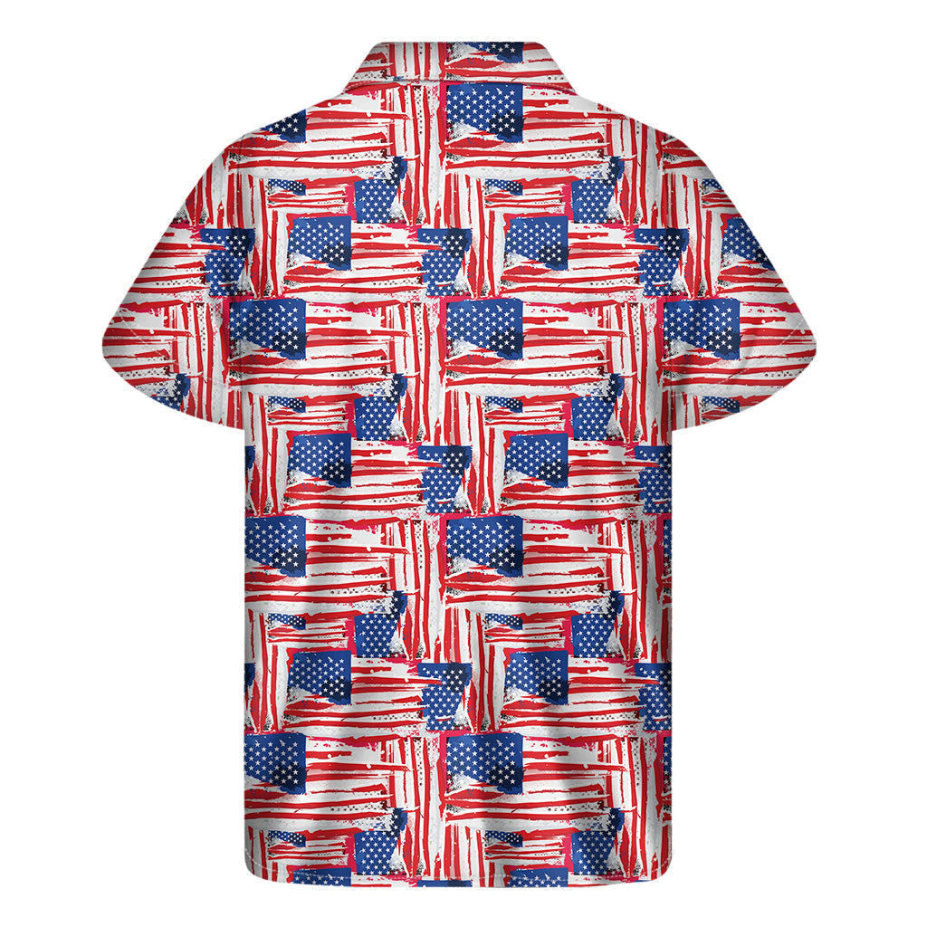 Abstract Hawaiian Print Short Sleeve Shirt for Men - 1