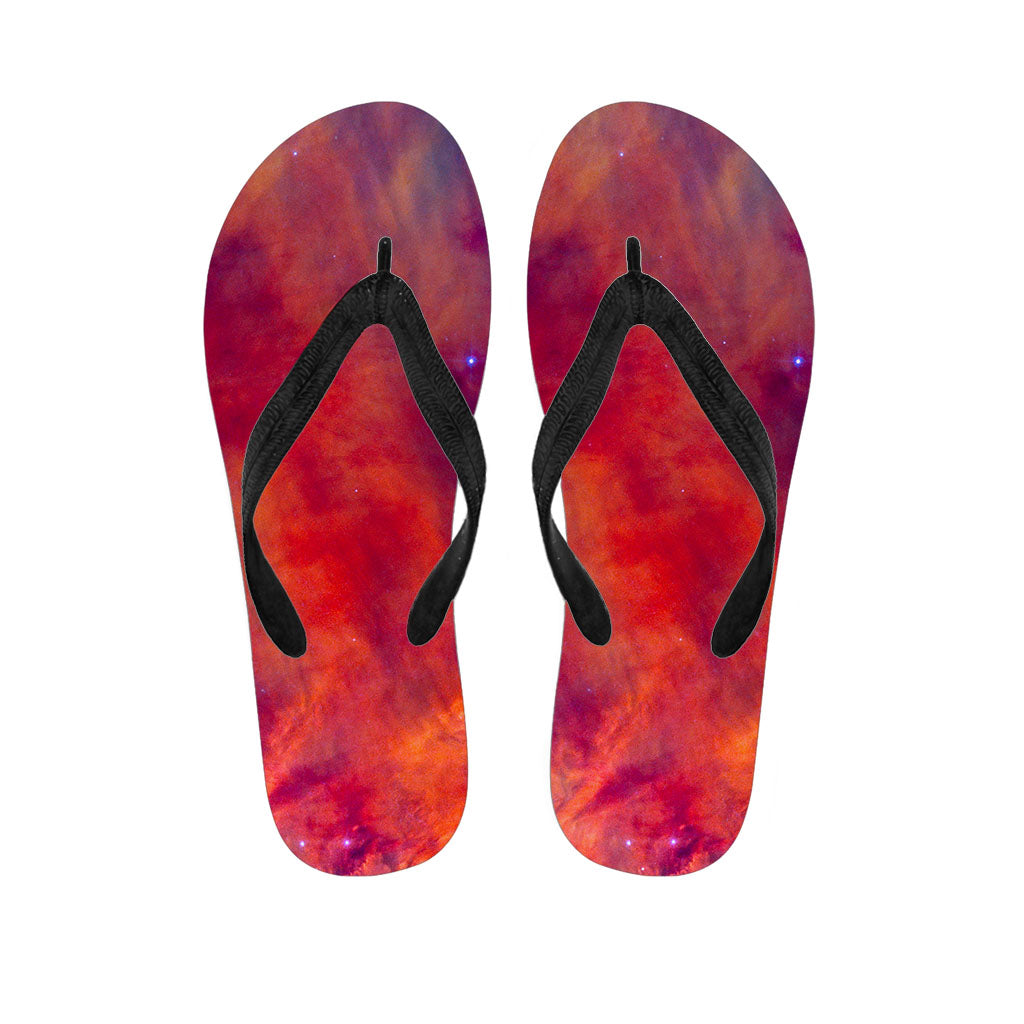 Abstract Nebula Cloud Galaxy Space Hawaiian Outfit with Flip Flops - 1