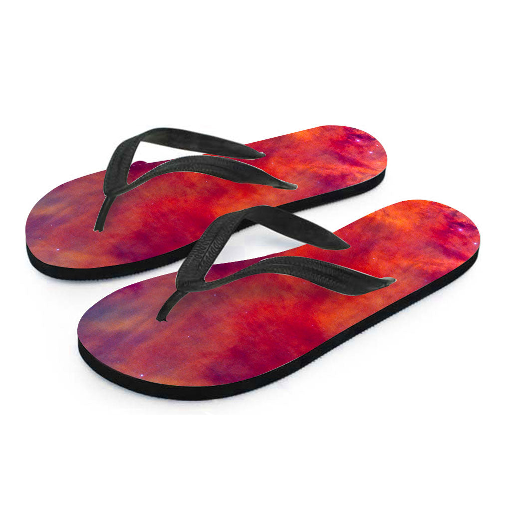 Abstract Nebula Cloud Galaxy Space Hawaiian Outfit with Flip Flops - 1