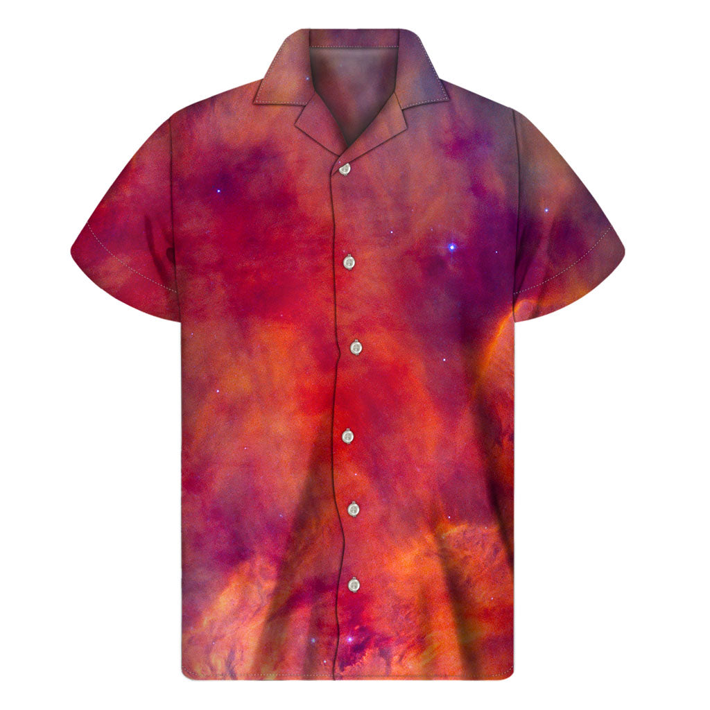 Abstract Nebula Cloud Hawaiian Short Sleeve Shirt - 1