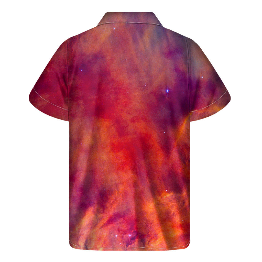 Abstract Nebula Cloud Hawaiian Short Sleeve Shirt - 2