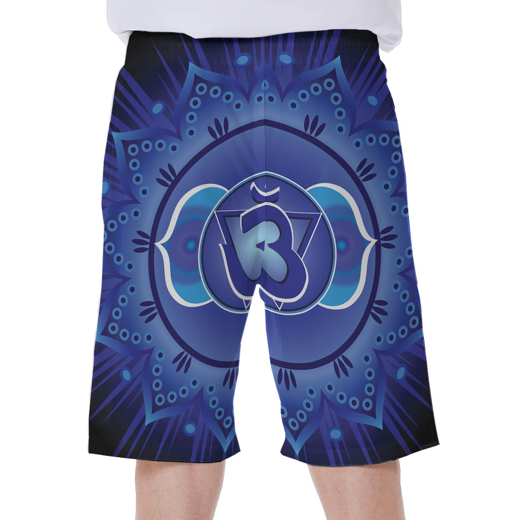 Ajna Chakra Mandala Men&#39;s Hawaiian Beach Shorts: Embrace the Hawaiian Vibes! - 2