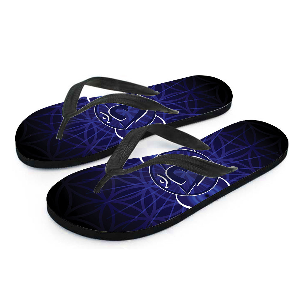 Aloha Style: Hawaiian Chakra Spiritual Print Flip Flops - 2