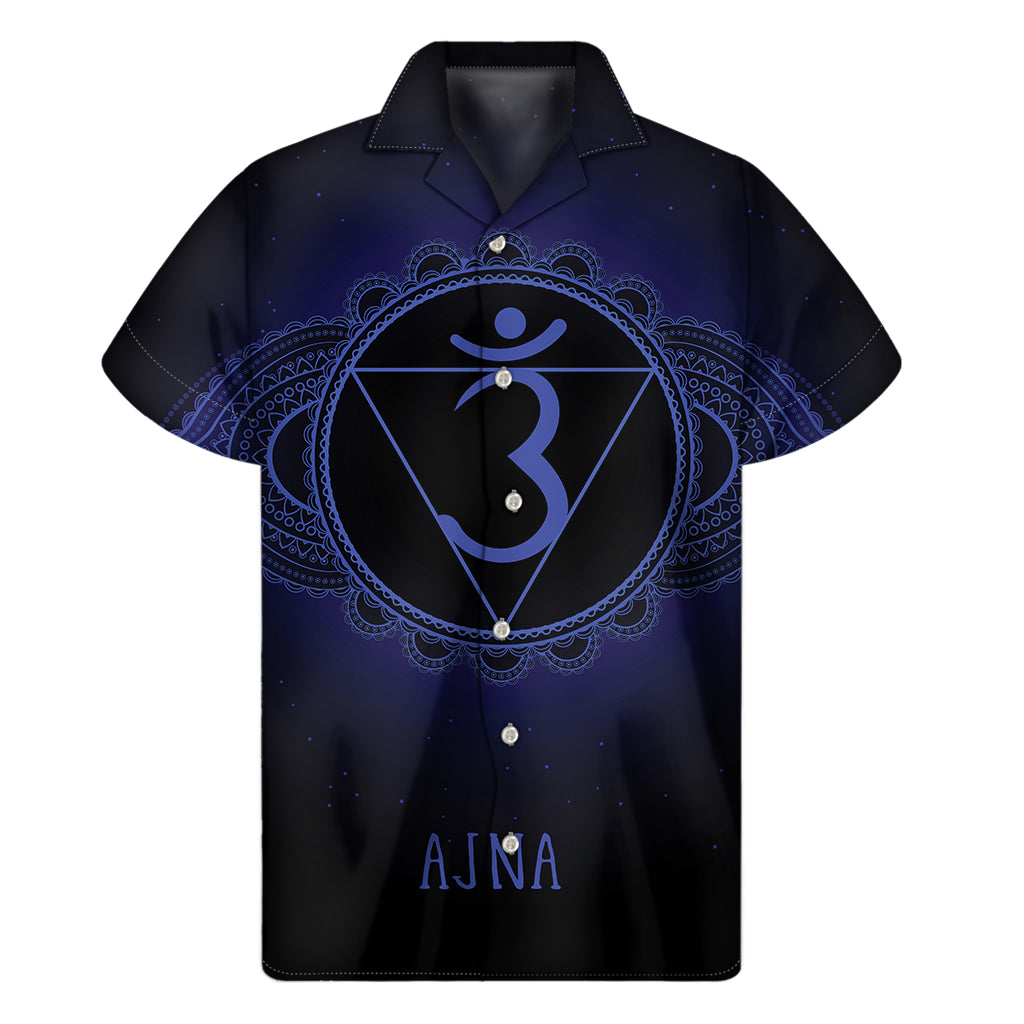 Ajna Chakra Symbol Hawaiian Short Sleeve Shirt - 1