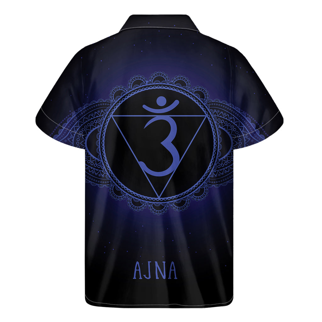 Ajna Chakra Symbol Hawaiian Short Sleeve Shirt - 2