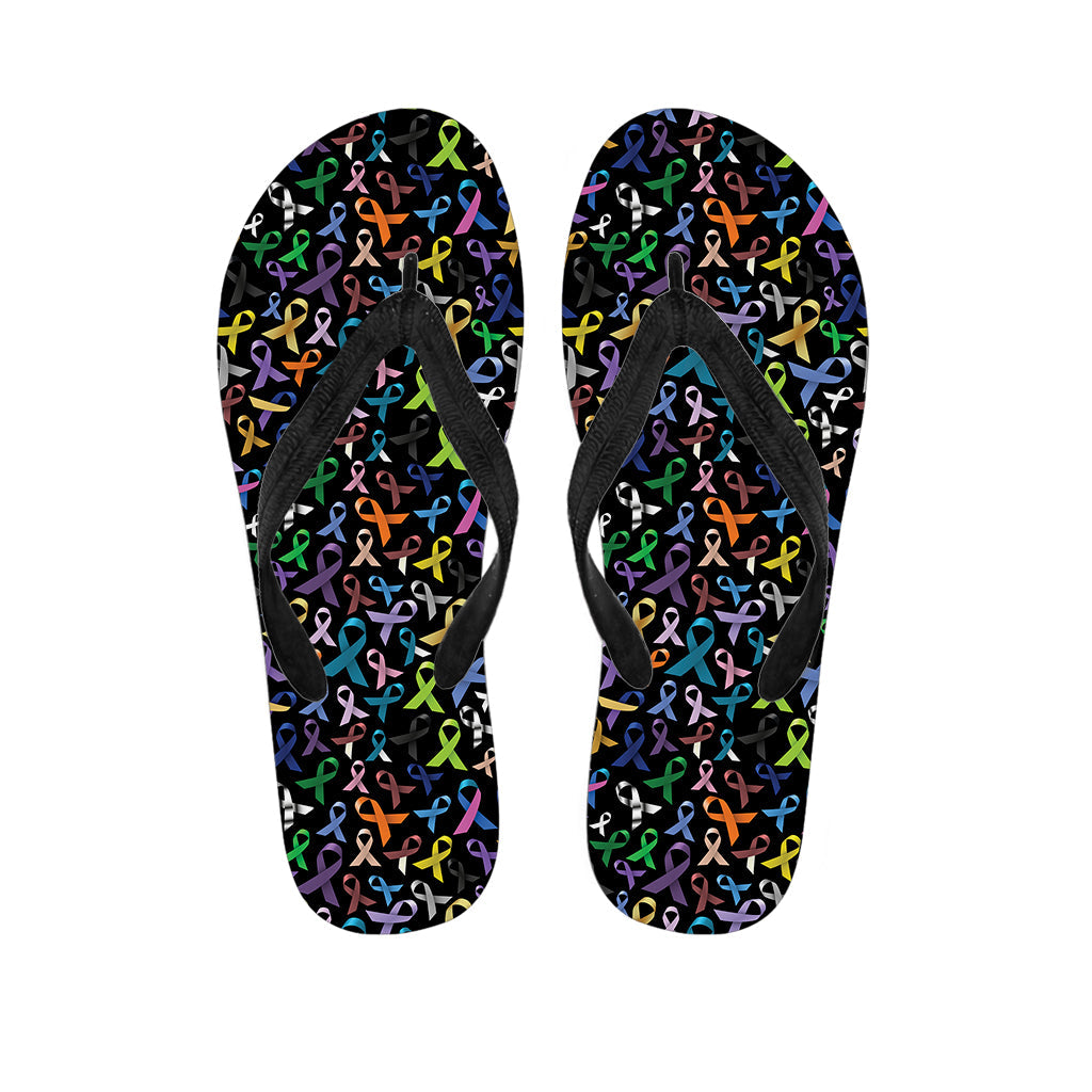 All Cancer Awareness Hawaiian Pattern Flip Flop Outfit - 1