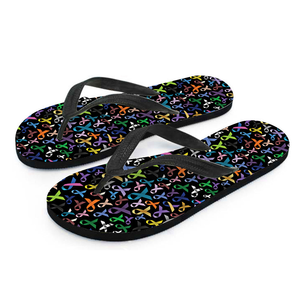 All Cancer Awareness Hawaiian Pattern Flip Flop Outfit - 2