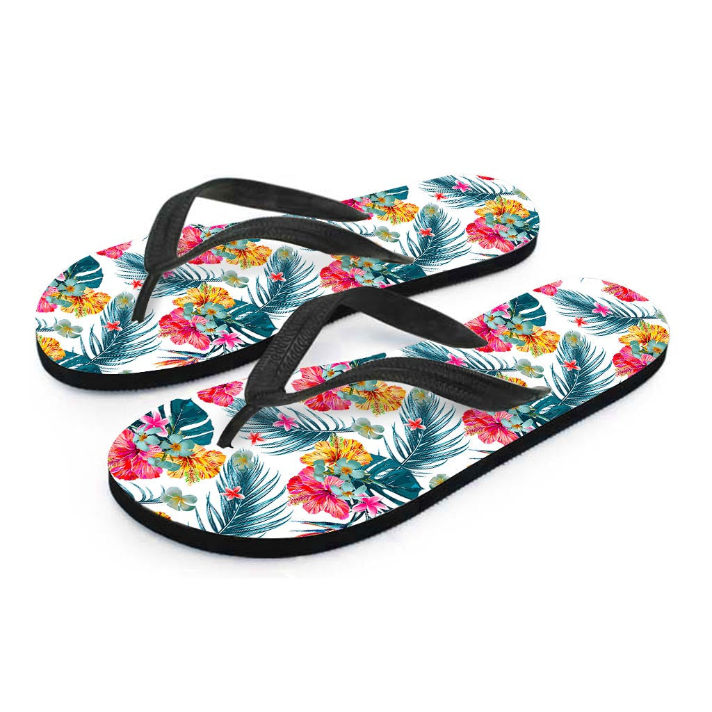 Aloha Vibes: Hawaiian Outfit Essentials with Floral Pattern Flip Flops - 2