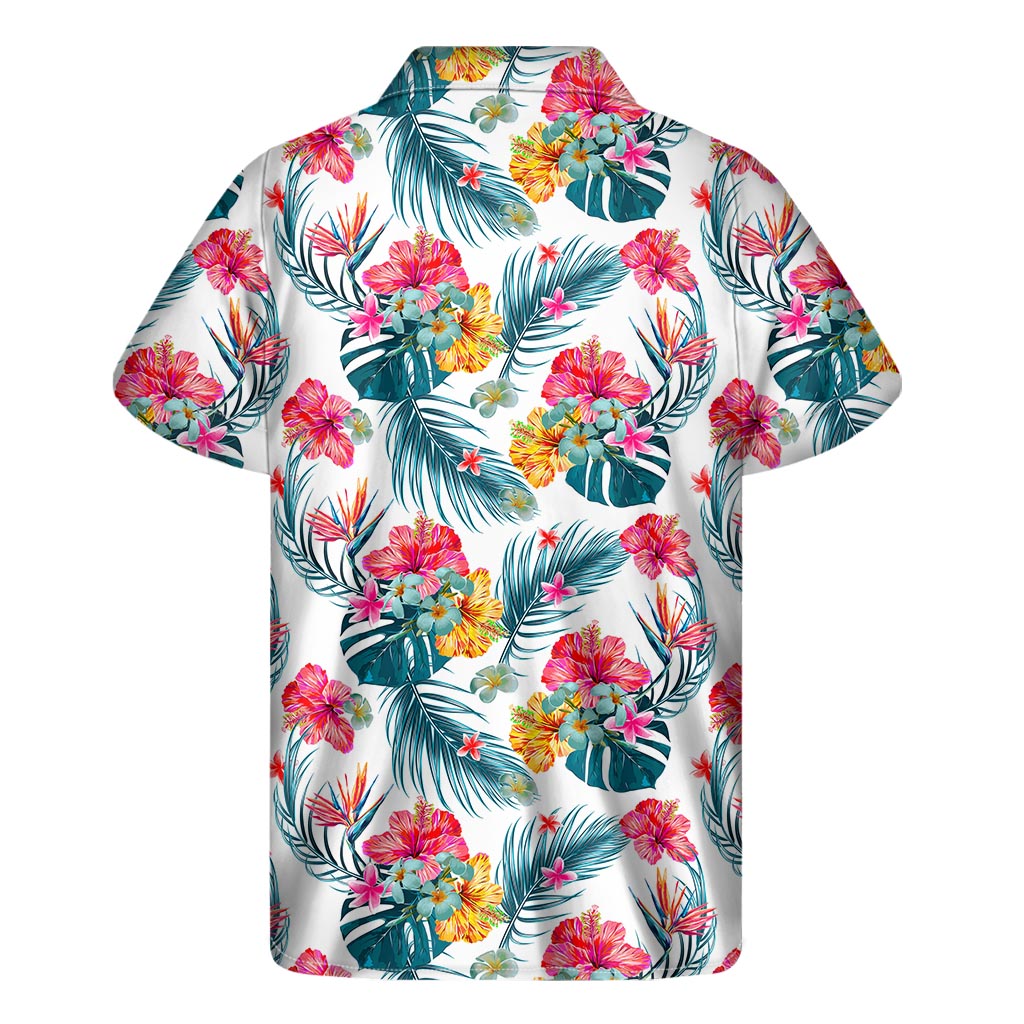 Floral Paradise: Men&#39;s Hawaiian Short Sleeve Shirt in Aloha Hawaii Print - 2