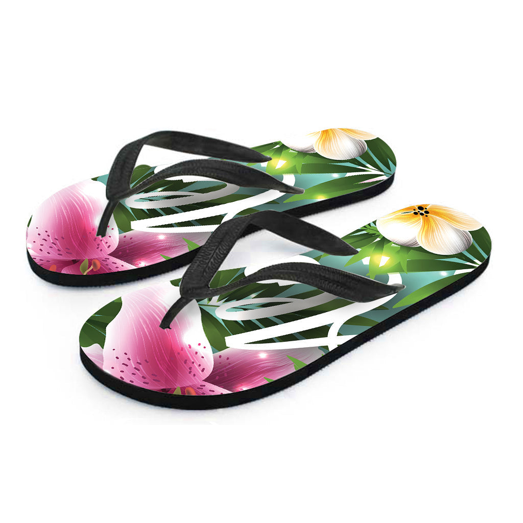 Aloha Vibes: Hawaiian Floral Print Flip Flops to Complete Your Island Outfit - 2