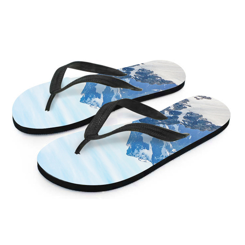 Alps Mountain Print Hawaiian Flip Flops: The Perfect Finishing Touch for Your Tropical Outfit - 2