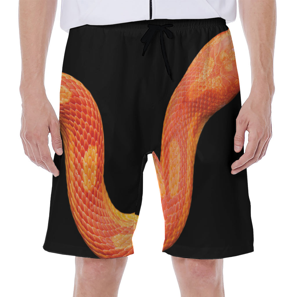 Amel Motley Corn Snake Print Hawaiian Men's Beach Shorts - 1