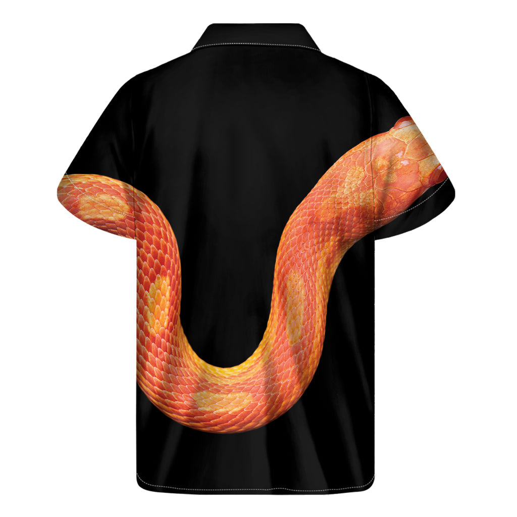 Amel Motley Corn Snake Print Hawaiian Short Sleeve Shirt - 2