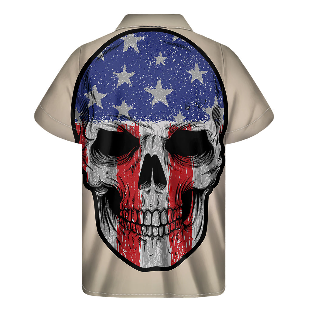 Hawaiian Skull Print Men&#39;s Short Sleeve Shirt - 2