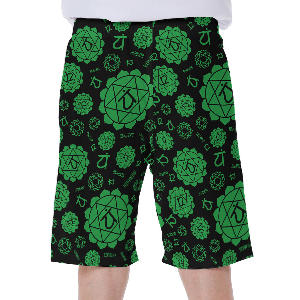 Anahata Chakra Print Hawaiian Men's Beach Shorts - 1