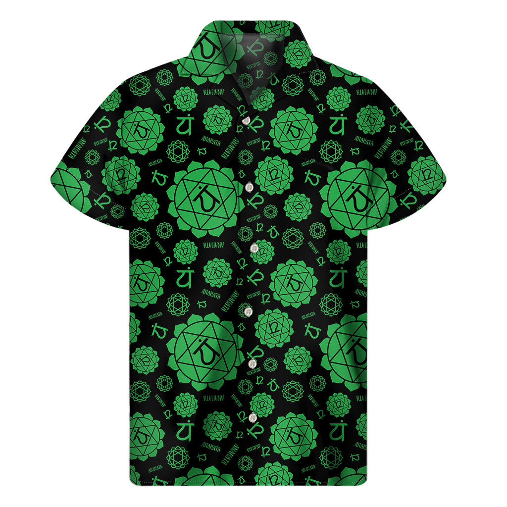 Anahata Chakra Hawaiian Men&#39;s Short Sleeve Shirt - 1