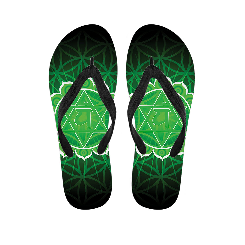 Anahata Chakra Hawaiian Flip Flops: Embrace the Aloha Spirit in Style! - 1