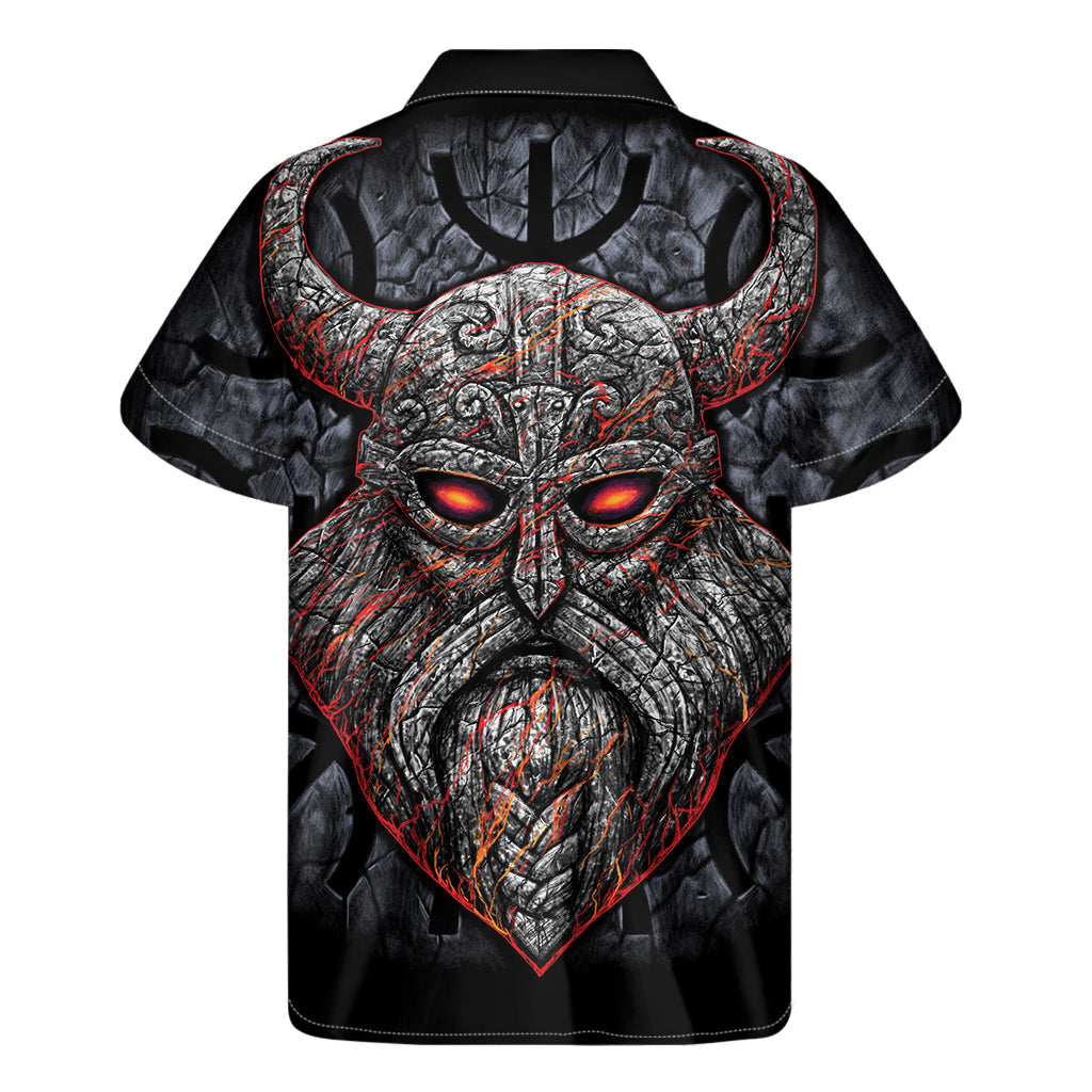 Hawaiian Aloha Shirt Inspired by Ancient Viking Norse God Odin Print - 2