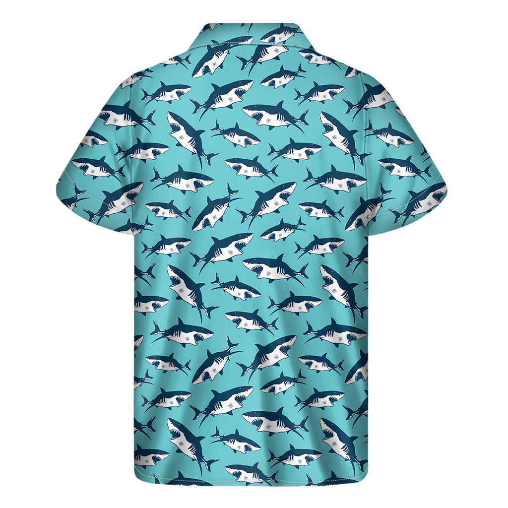 Angry Shark Hawaiian Short Sleeve Shirt for Men - 2