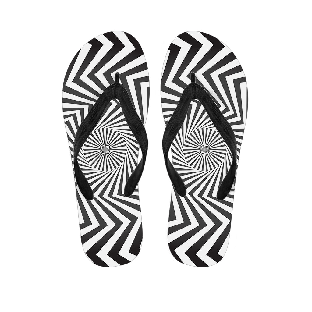 Angular Swirl Motion Hawaiian Flip Flops: Island Paradise Style - 1