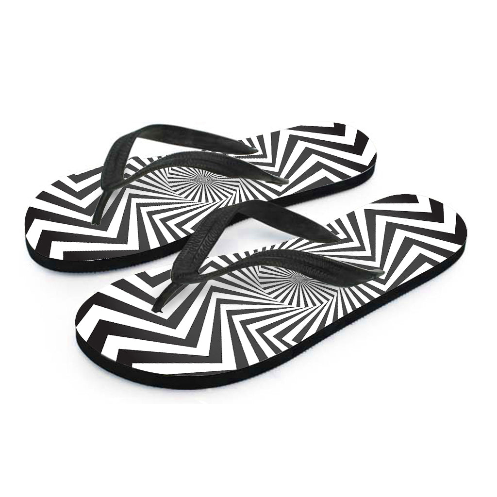 Angular Swirl Motion Hawaiian Flip Flops: Island Paradise Style - 2