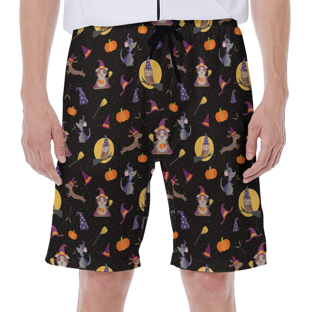 Animal Wizard Pattern Hawaiian Men's Beach Shorts - 1