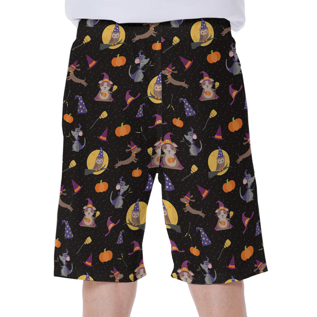 Animal Wizard Pattern Hawaiian Men's Beach Shorts - 1