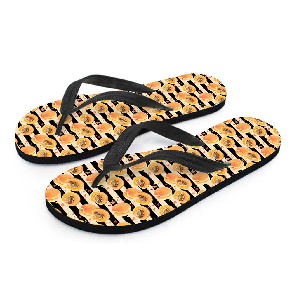 Apricot Fruit Striped Hawaiian Flip Flop Ensemble - 2