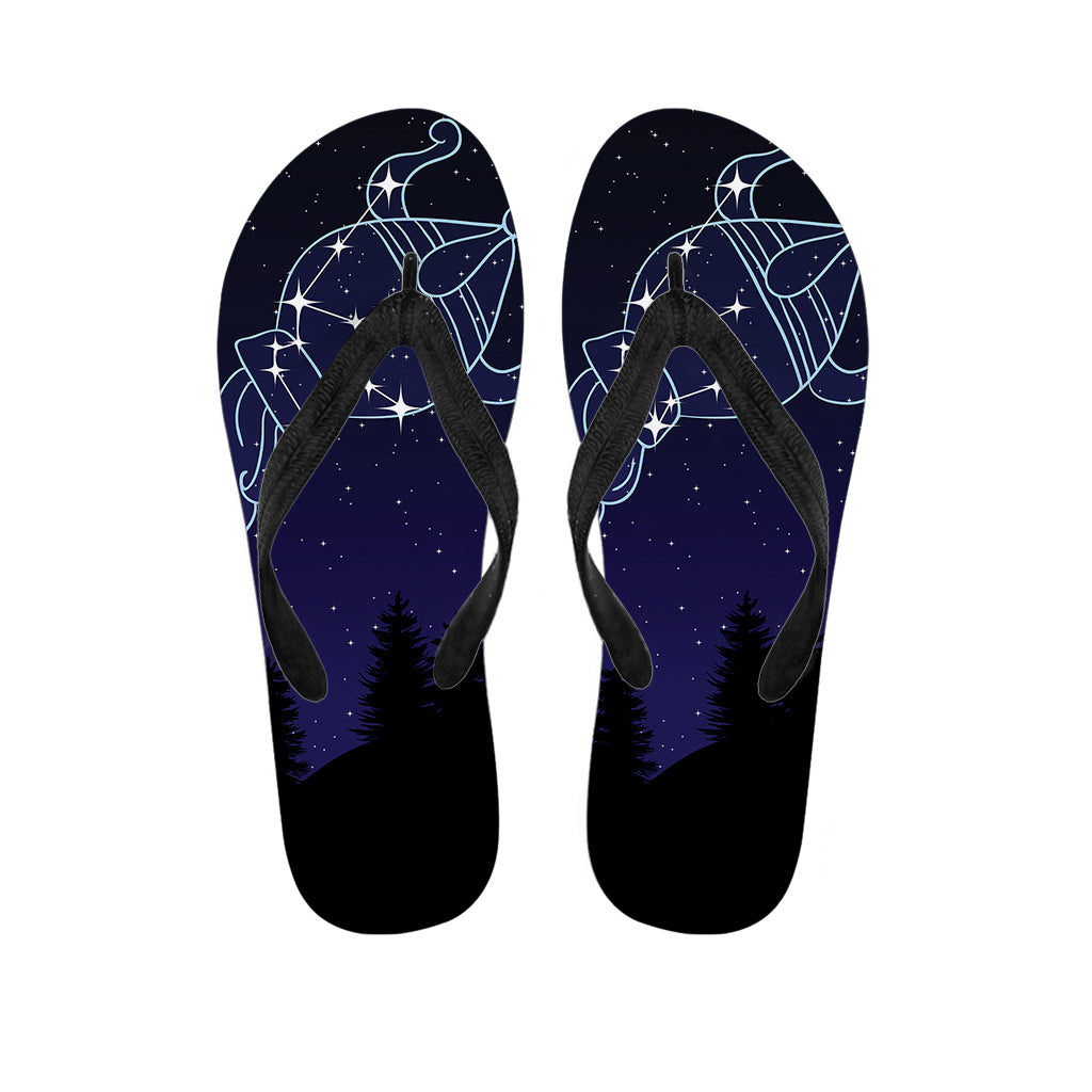 Aquarius Constellation Hawaiian Flip Flops: Your Perfect Island Outfit Accessory - 1