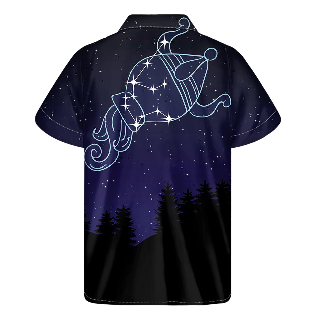 Aquarius Constellation Aloha Shirt: Embrace the Hawaiian Vibes! - 2