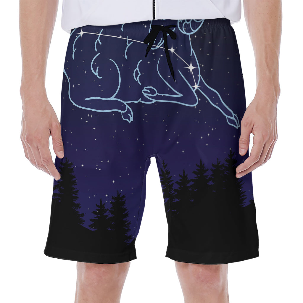 Aries Constellation Hawaiian Men's Beach Shorts - 1