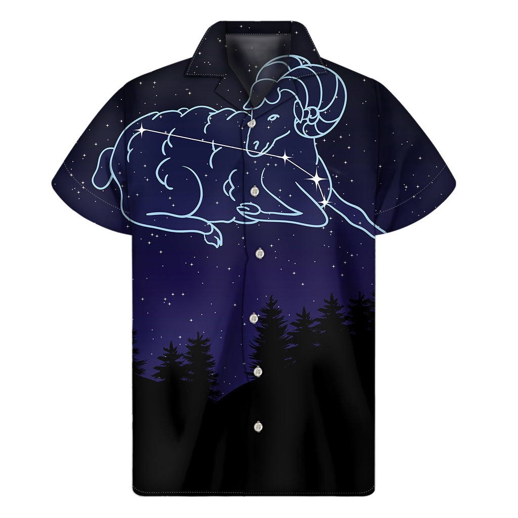 Aries Constellation Hawaiian Short Sleeve Shirt - 1