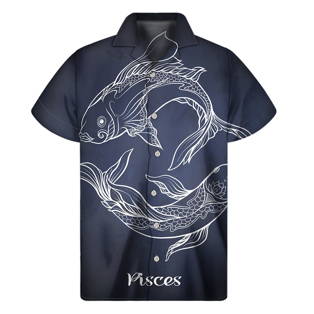 Tropical Pisces Paradise: Men&#39;s Hawaiian Short Sleeve Shirt - 1